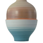 Currey And Company 1200-0930 Orange,Beige,Pale Gray,Yellow,Blue Happy 80's Gray, Beige, Orange And Blue Vase Set Of 3 Image 5