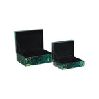 Currey And Company 1200-0924 Dark Green Interstellar Green Box Set Of 2 Image 4