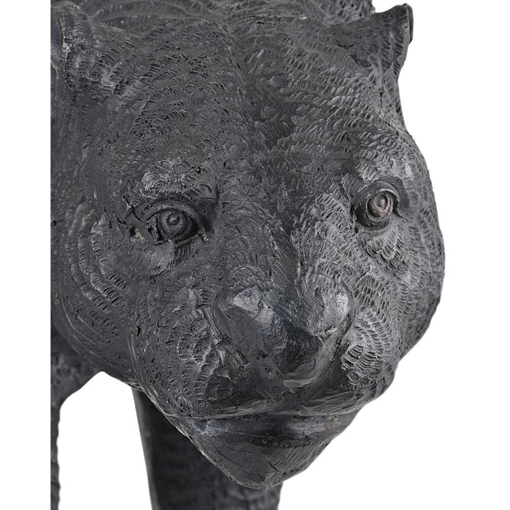 Currey And Company  Standing Black Panther Bronze