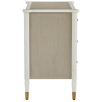 Currey And Company 3000-0264 Off White,Fog,Polished Brass Aster Chest Image 6