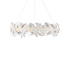 Currey And Company 9000-1262 Gesso White Tijereta White Chandelier Image 1