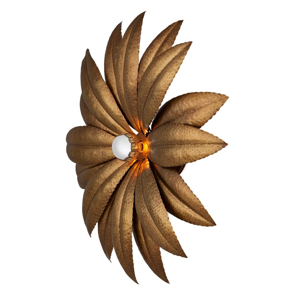 Currey And Company 5000-0244 Antique Brass Alithea Single Wall Sconce Image 3