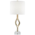 Currey And Company 6000-0071 Chinois Silver Leaf Elyx Table Lamp Image 1