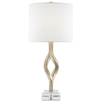 Currey And Company 6000-0071 Chinois Silver Leaf Elyx Table Lamp Image 1