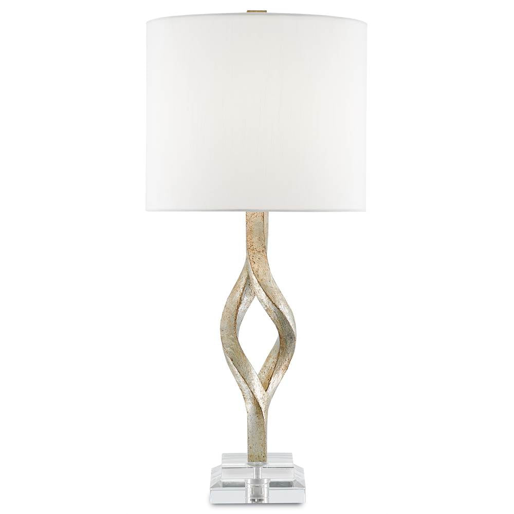 Currey And Company 6000-0071 Chinois Silver Leaf Elyx Table Lamp Image 1