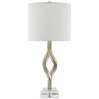 Currey And Company 6000-0071 Chinois Silver Leaf Elyx Table Lamp Image 9
