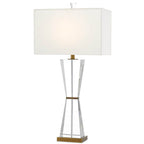 Currey And Company 6000-0210 Clear,Antique Brass Laelia Table Lamp Image 9