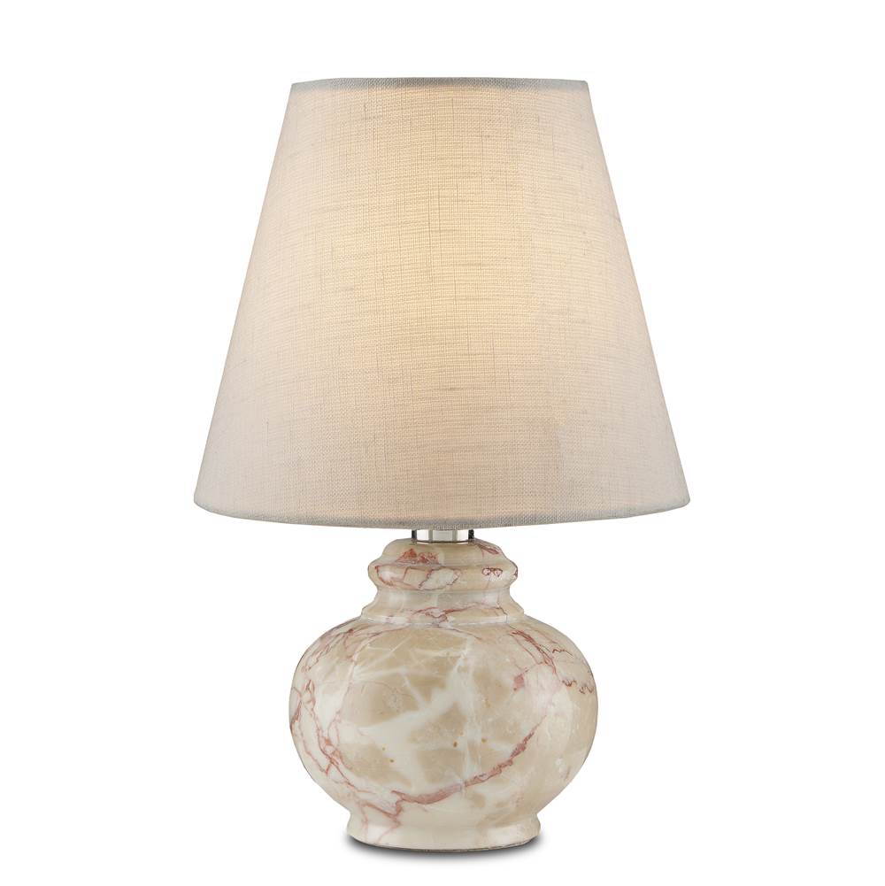 Currey And Company 6000-0806 Pink Piccolo Tan Mini Table Lamp Image 1