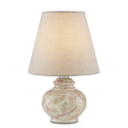 Currey And Company 6000-0806 Pink Piccolo Tan Mini Table Lamp Image 1