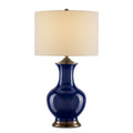 Currey And Company 6000-0841 Blue,Antique Brass Lilou Blue Table Lamp Image 1
