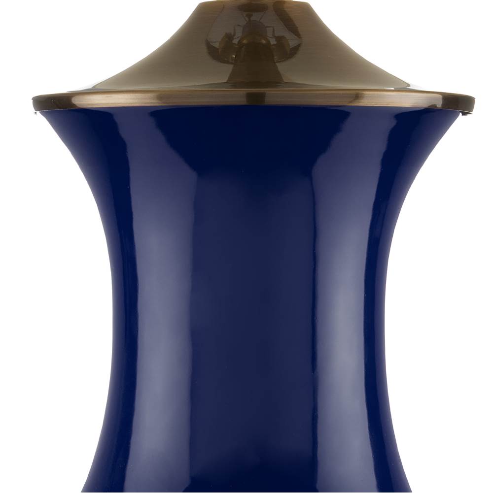 Currey And Company 6000-0841 Blue,Antique Brass Lilou Blue Table Lamp Image 3