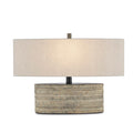 Currey And Company 6000-0858 Rustic Innkeeper Oval Table Lamp Image 1