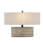 Currey And Company 6000-0858 Rustic Innkeeper Oval Table Lamp Image 1