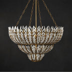 Currey And Company 9000-1099 Brass,White Magnum Opus Large Chandelier Image 2
