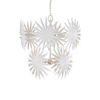Currey And Company 9000-1204 Gesso White Bismarkia Medium White Chandelier Image 1