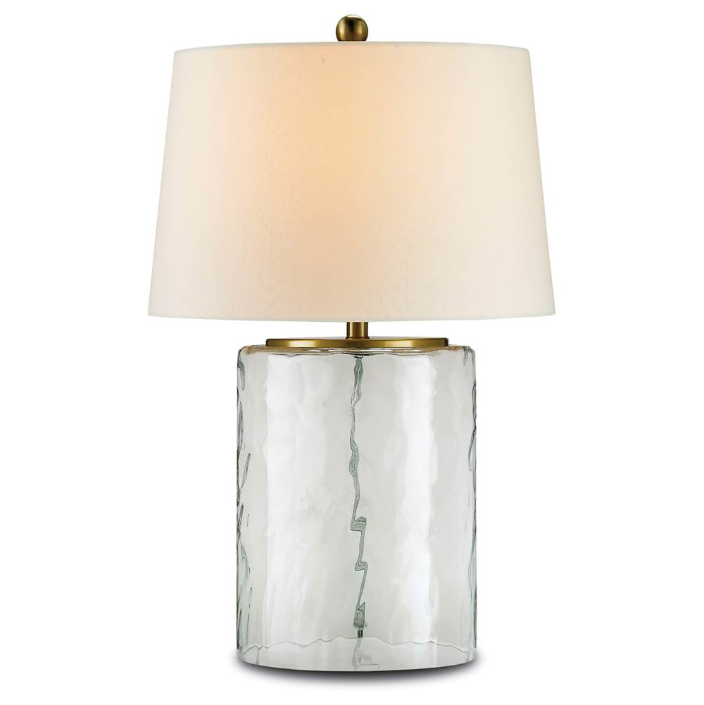 Currey And Company 6197 Clear,Brass Oscar Table Lamp Image 1