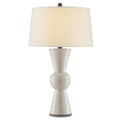 Currey And Company 6198 Antique White Upbeat White Table Lamp Image 1