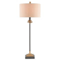 Currey And Company 6334 Antique Brass,Black Pinegrove Table Lamp Image 1