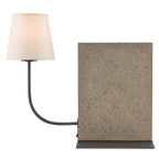 Currey And Company 6555 Polished Concrete,Aged Steel Oldknow Bookcase Lamp Image 9