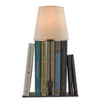 Currey And Company 6555 Polished Concrete,Aged Steel Oldknow Bookcase Lamp Image 7