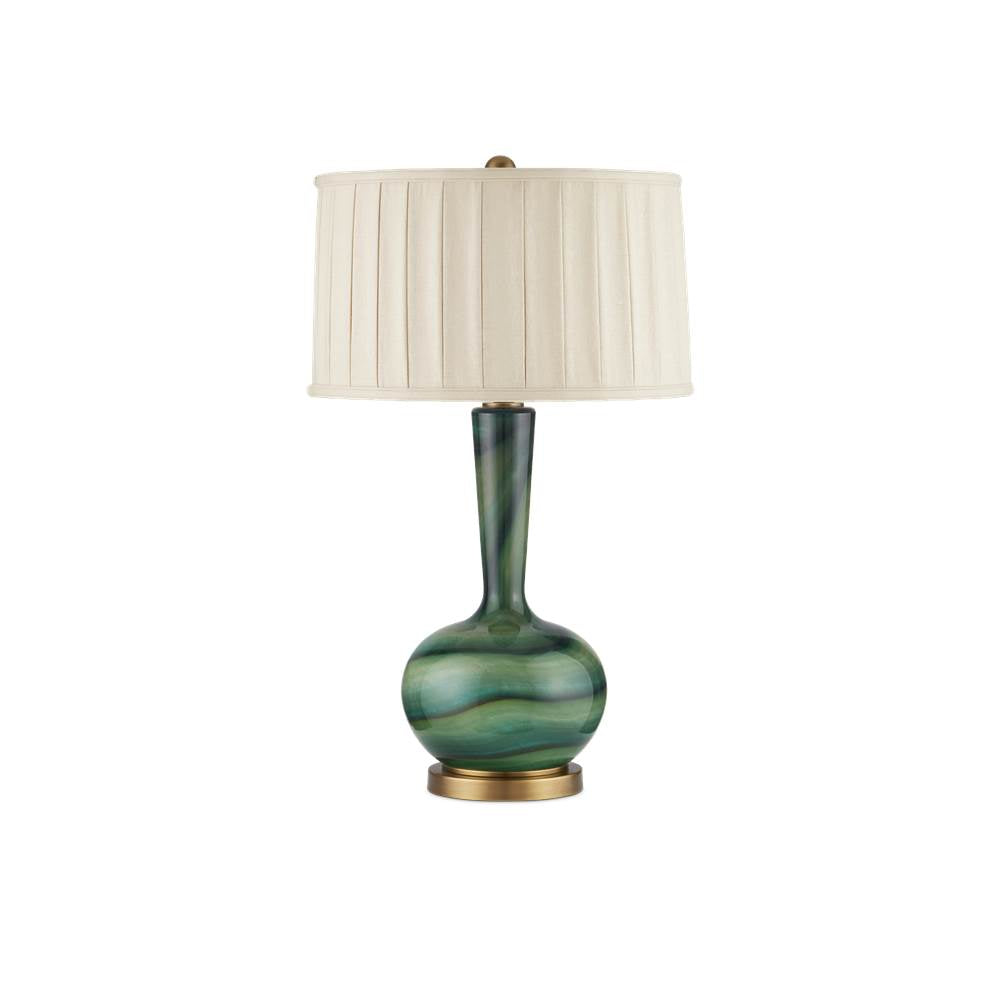 Currey And Company 6000-0925 Green,Antique Brass Lamartine Table Lamp Image 4