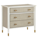 Currey And Company 3000-0264 Off White,Fog,Polished Brass Aster Chest Image 1