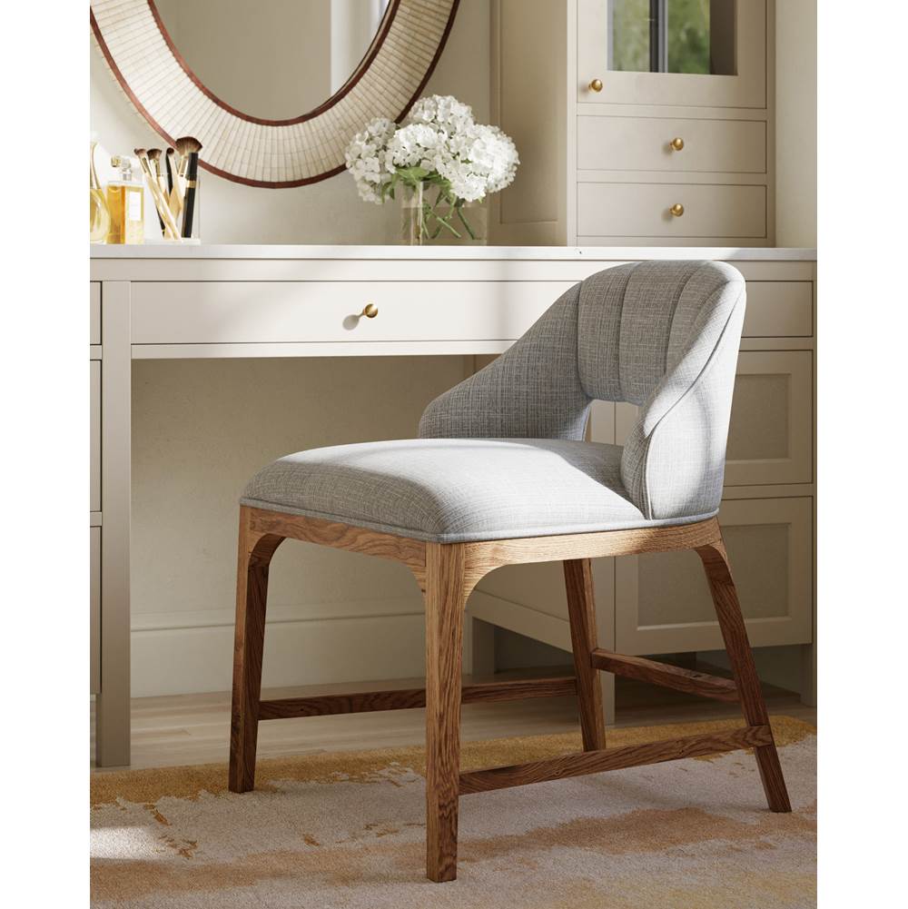 Currey And Company Inga Chair, Greenlight Powder