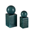 Currey And Company 1200-1026  Nova Teal Object Set Of 2 Image 1