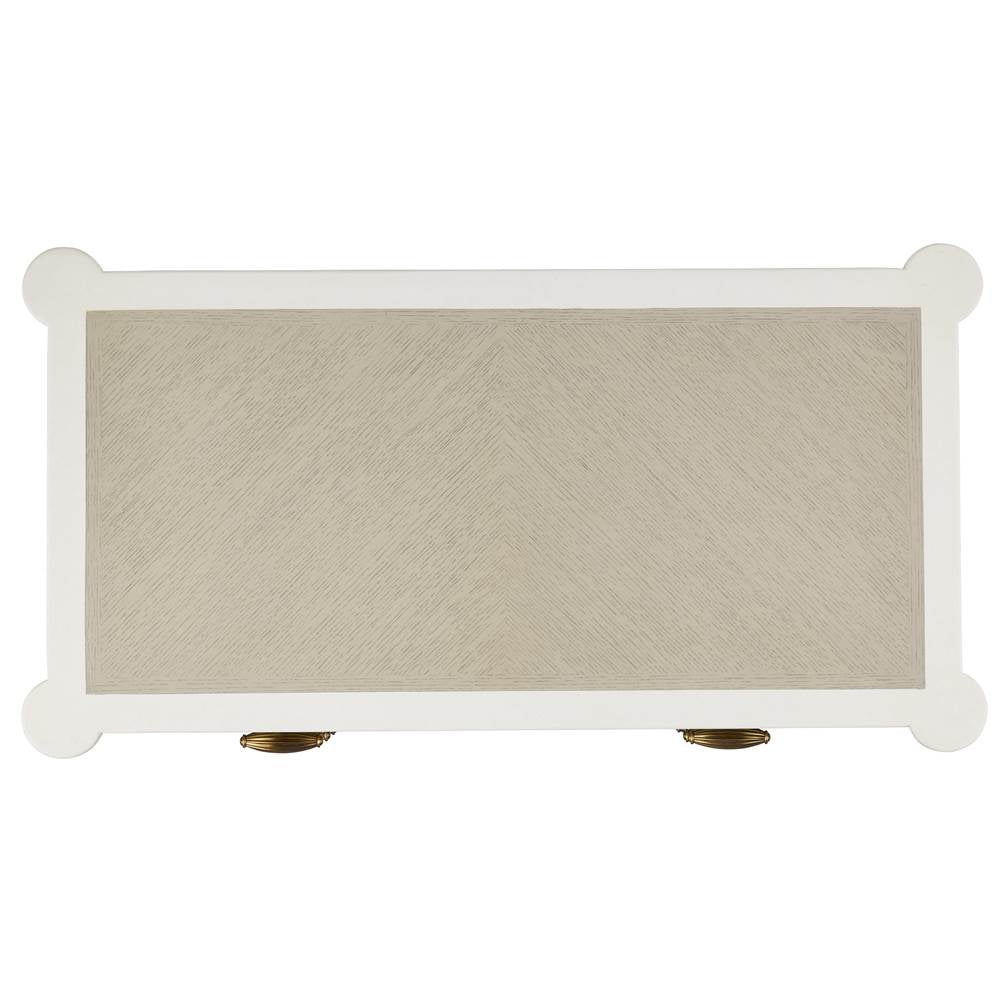 Currey And Company 3000-0264 Off White,Fog,Polished Brass Aster Chest Image 2