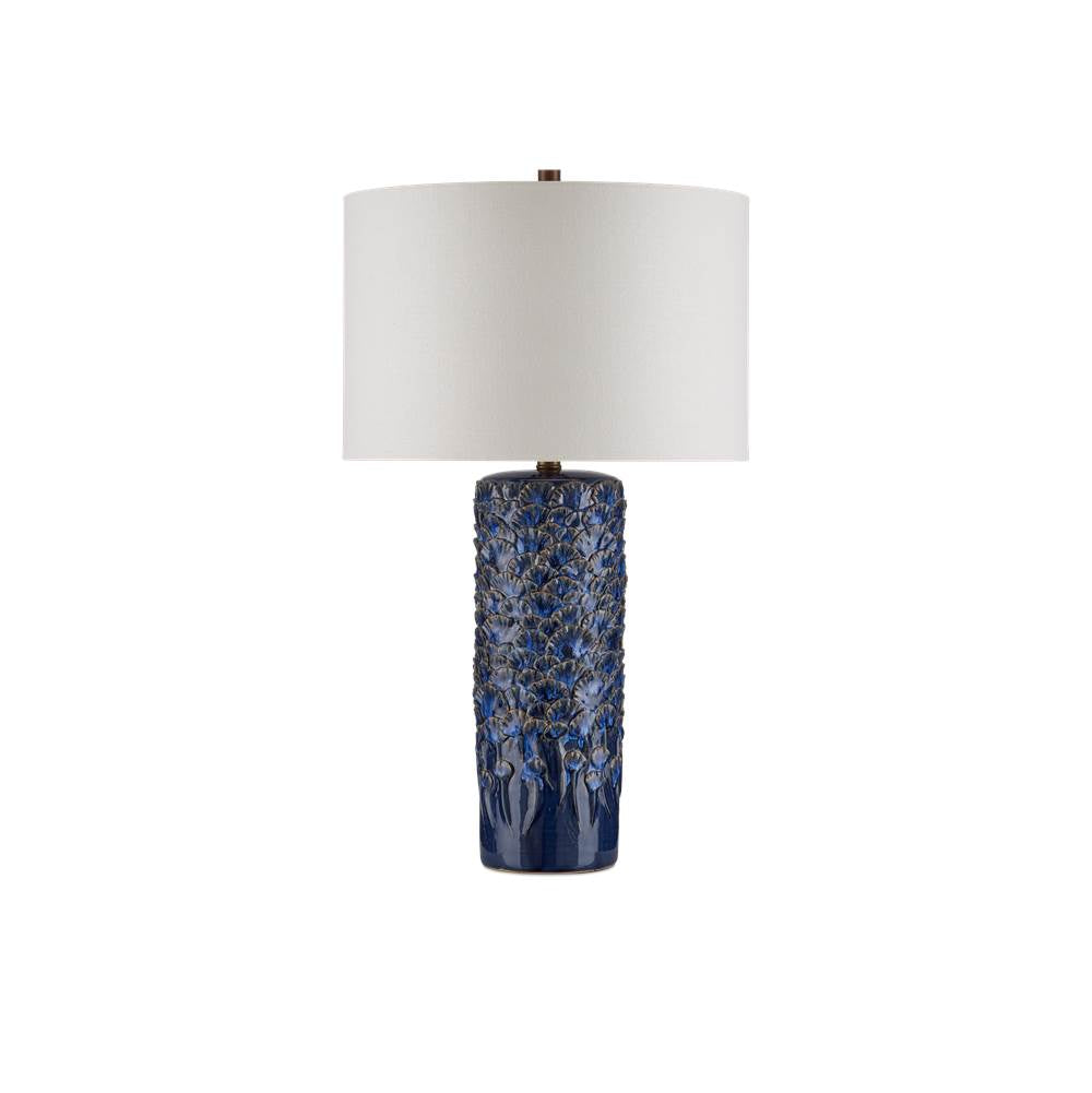 Currey And Company 6000-0991 Dark Blue Reactive Fairmont Dark Blue Table Lamp Image 3