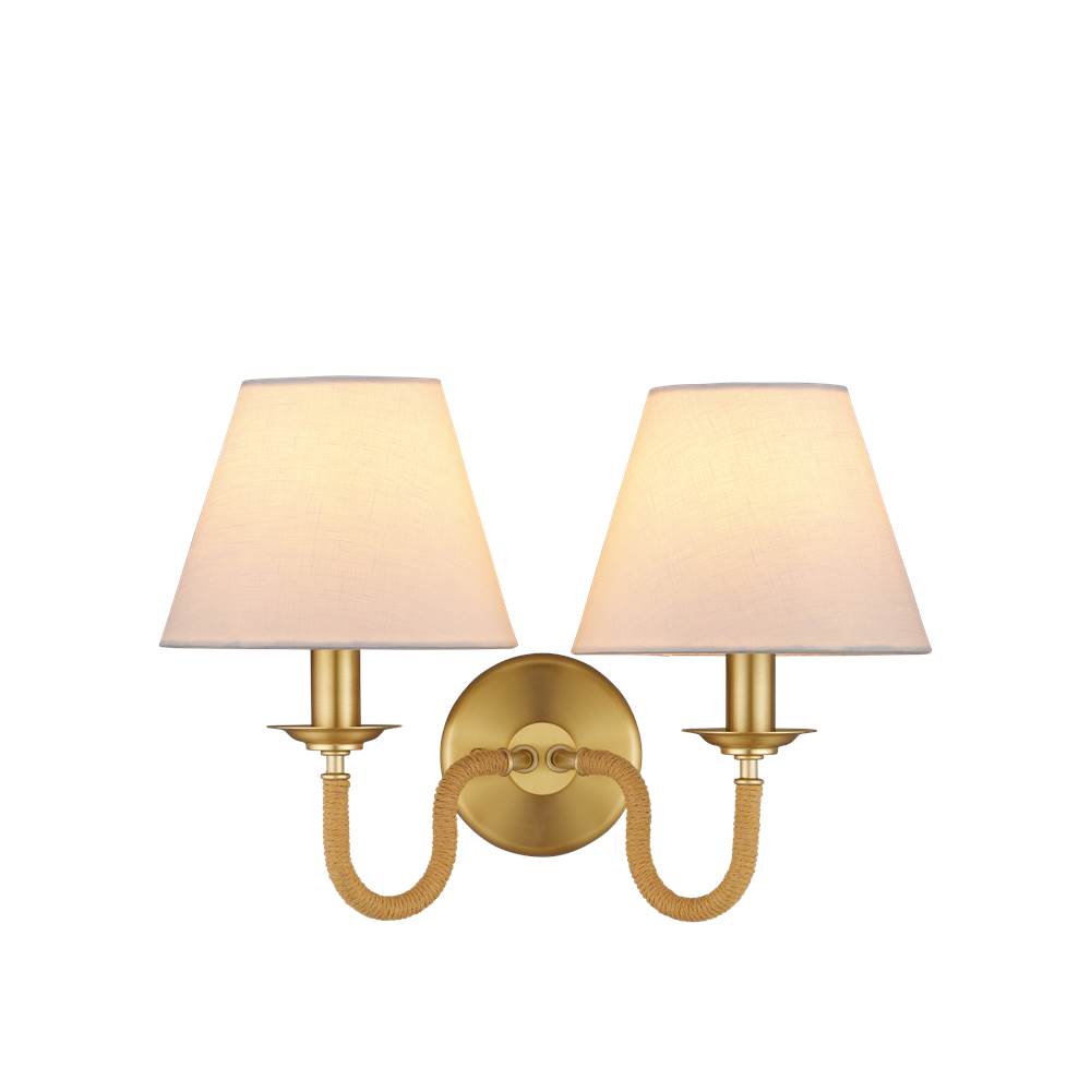 Currey And Company 5000-0274 Brass Adala Brass Wall Sconce Image 1