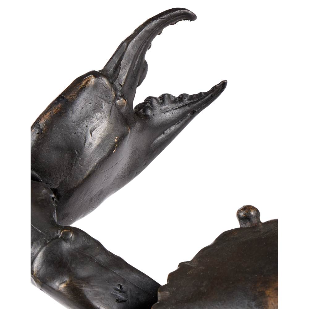 Currey And Company 1200-0957 Dark Brown Crab Bronze Image 4