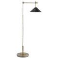 Currey And Company 8000-0007 Silver Granello,Satin Black Dao Floor Lamp Image 1