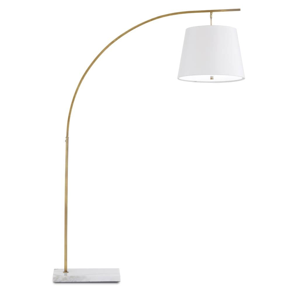 Currey And Company  Cloister Brass Floor Lamp