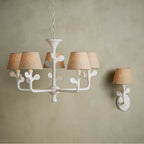 Currey And Company 5000-0240 Gesso White Charny Wall Sconce Image 2