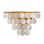 Currey And Company 5000-0223 Natural,Contemporary Gold Bon Vivant Wall Sconce Image 5