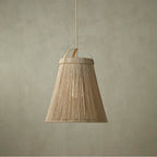 Currey And Company 9000-1154 Natural,Beige,Frosted White Parnell Natural Pendant Image 3