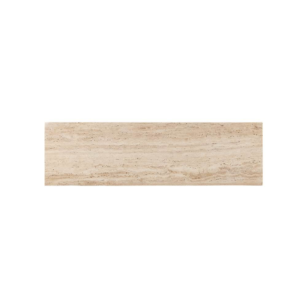 Currey And Company 3000-0286 Natural Beige Demi Travertine Console Table Image 4