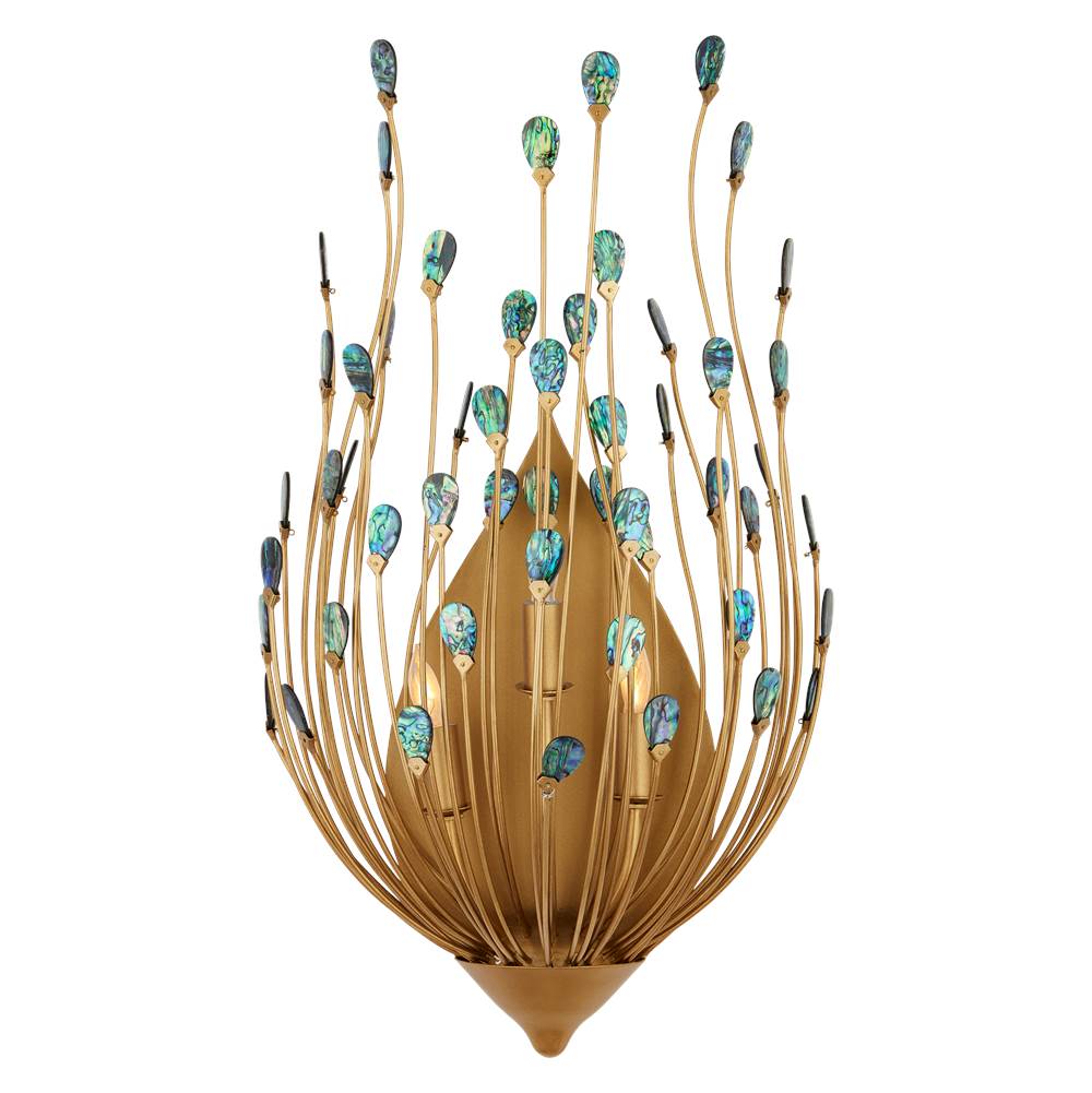 Currey And Company 5000-0247 Contemporary Gold,Natural Delphos Wall Sconce Image 1
