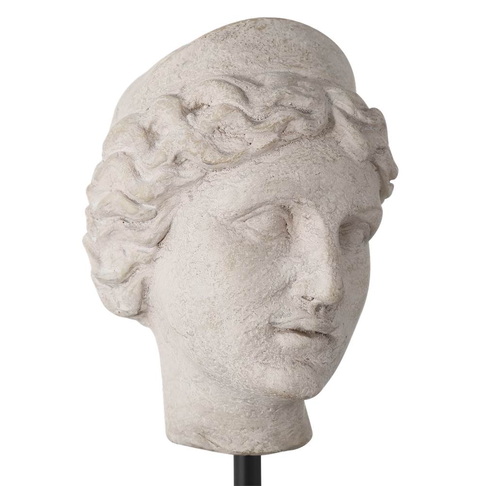 Currey And Company 1200-0932 Beige,Pale Gray,Black Venus Head On Stand Set Of 2 Image 6