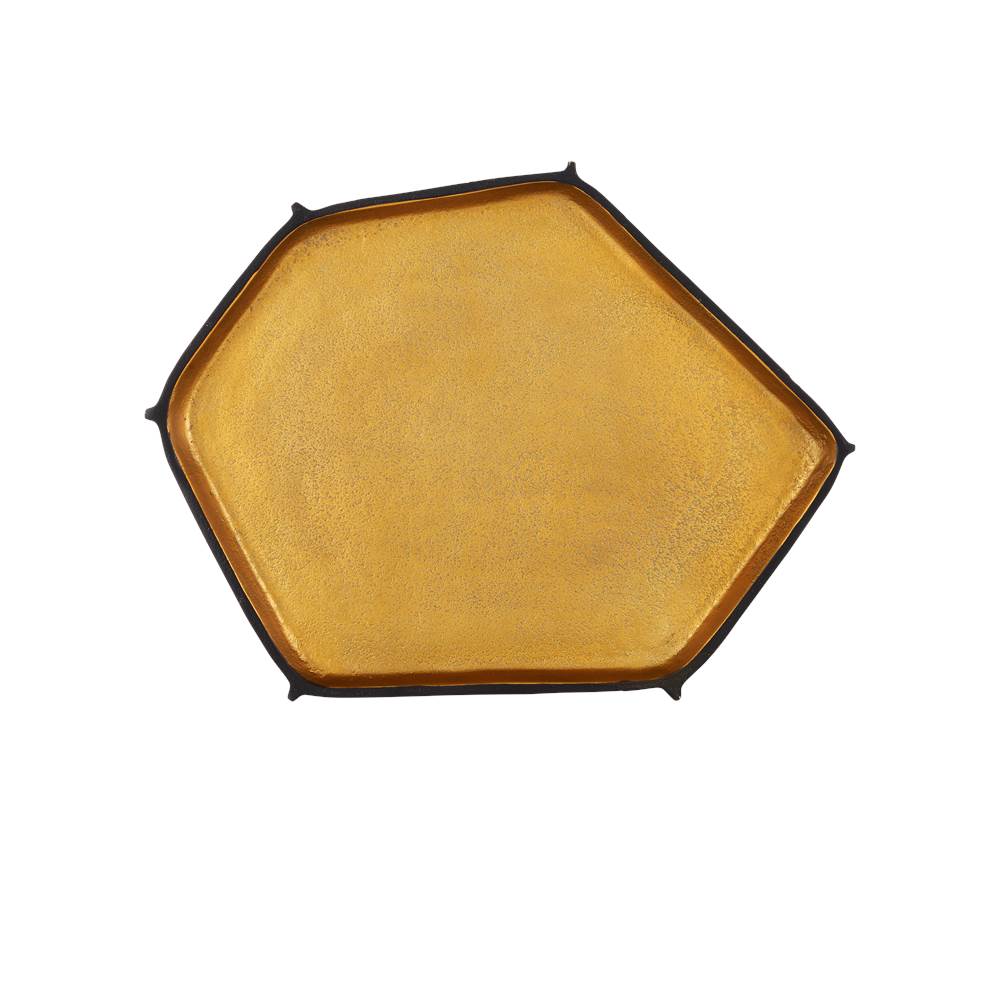 Currey And Company 4000-0230 Gold Merola Gold Accent Table Image 4