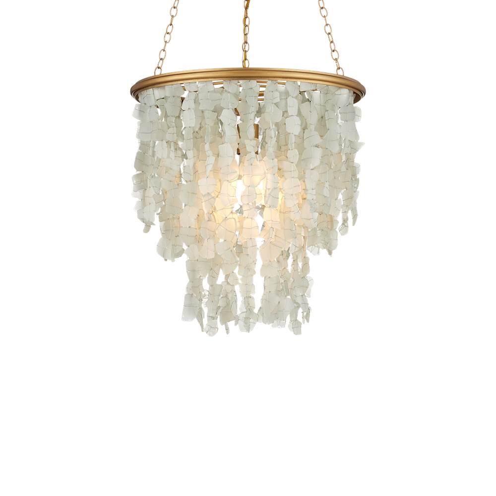 Currey And Company 9000-1317  Verre De Mer Small Chandelier Image 1