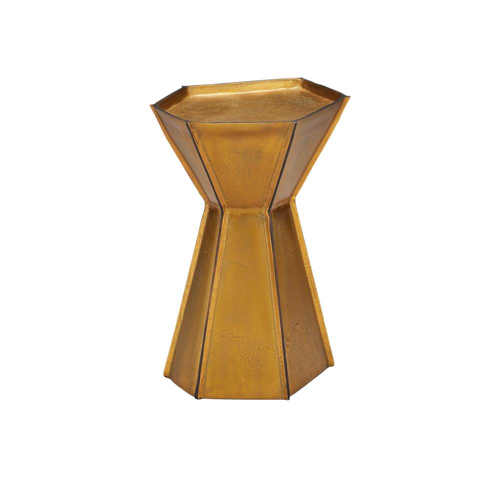 Currey And Company 4000-0230 Gold Merola Gold Accent Table Image 2