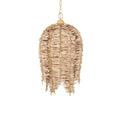 Currey And Company 9000-1251 Natural,Coco Cream Tiptur Pendant Image 1
