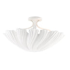 Currey And Company 9000-0466 Gesso White Hadley Semi-flush Image 1