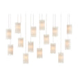 Currey And Company 9000-0885 Natural,Painted Silver Escenia Rectangular 15-light Multi-drop Pendant Image 1