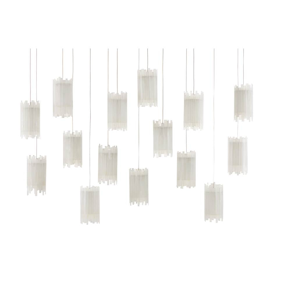 Currey And Company  Escenia Rectangular 15-light Multi-drop Pendant