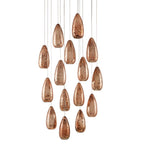 Currey And Company  Rame Round 15-light Multi-drop Pendant