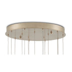 Currey And Company 9000-0905 Copper,Silver,Painted Silver Rame Round 15-light Multi-drop Pendant Image 2