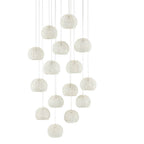 Currey And Company  Piero Round 15-light Multi-drop Pendant